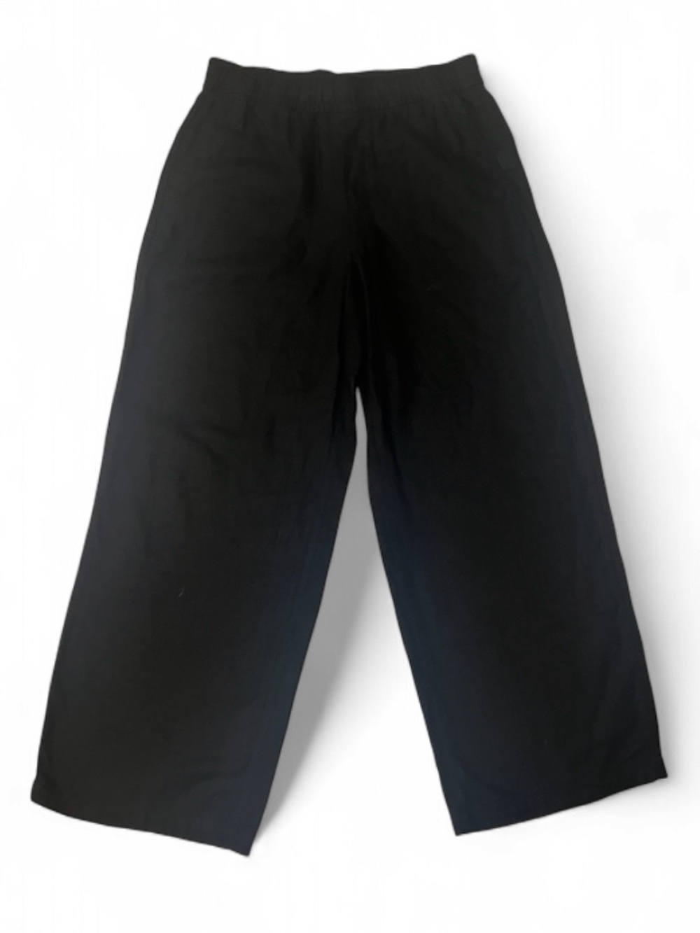 Old Navy High Rise Linen-Blend Wide-Leg Pants Black Jack XS 560834 Minimalist